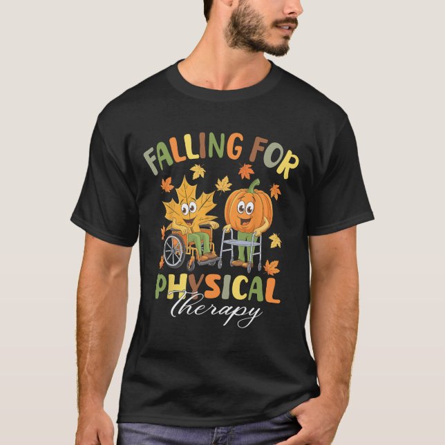 Camiseta Caída De Terapia Física Pt Cute Caída Thanksgi (Anverso)