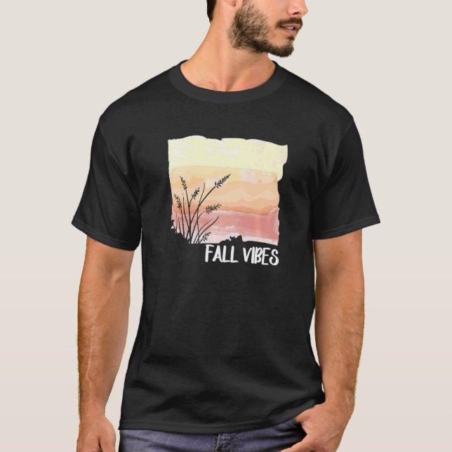 Camiseta Caída de Vibes Relax Otoño (Anverso)