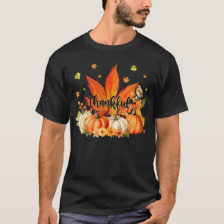 Camiseta Caída del Día de Acción de Gracias en Calabaza de 