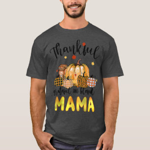 Camiseta Caída del Día de Acción de Gracias Mama Pumpkin Su