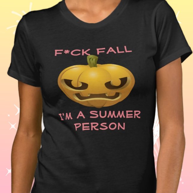 Camiseta Caída del diablo - Soy una persona veraniega contr (Subido por el creador)