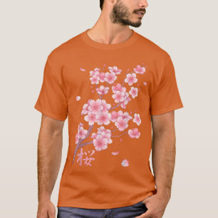Camiseta Caída del florecimiento de cerezo Sakura