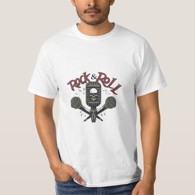 Camiseta Caída del micrófono (micrófono del cráneo) (Anverso)