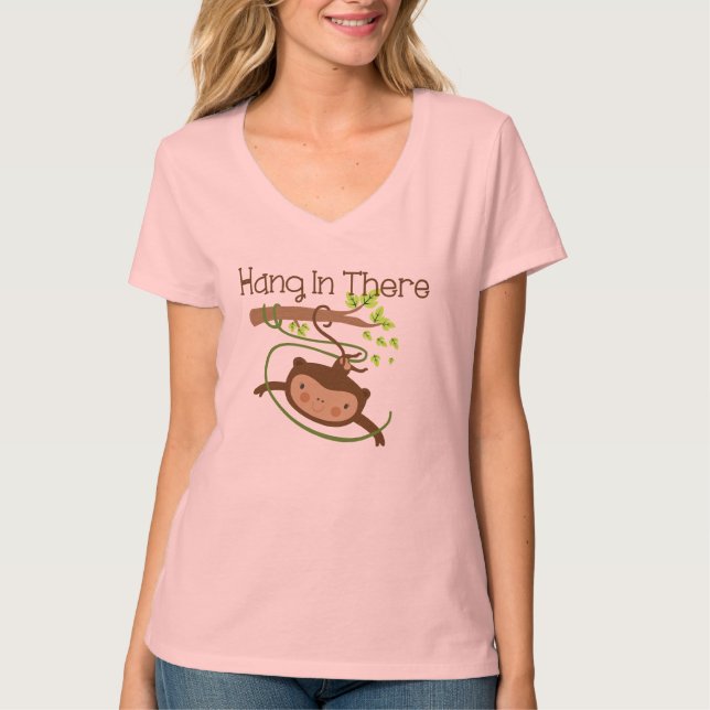 Camiseta Caída del mono adentro allí (Anverso)