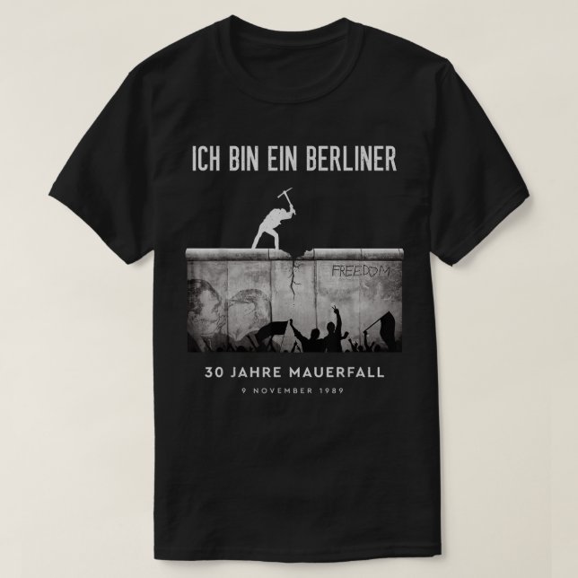 Camiseta Caída Del Muro De Berlín 30 Y 30 De Jahre Mauerfal (Diseño del anverso)