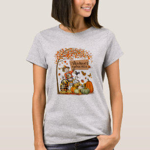 Camiseta Caída del parche de calabaza de Memaw deja espanta