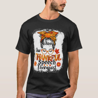 Camiseta Caída del terapeuta del habla agradecida desorden