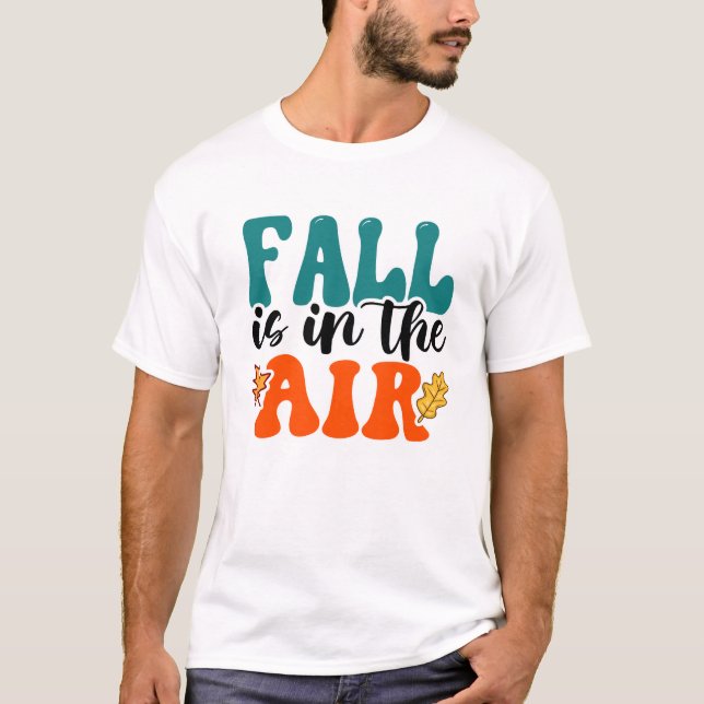 Camiseta Caída en el aire de los hombres de otoño (Anverso)