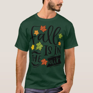 Camiseta Caída En La Calabaza De Otoño De Las Arce De Aire