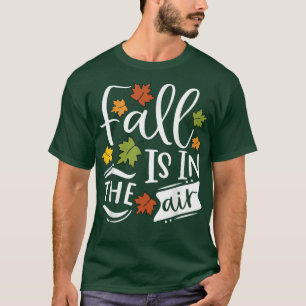 Camiseta Caída En La Calabaza De Otoño De Las Arce De Aire