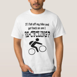 Camiseta Caída en mi bicicleta negra