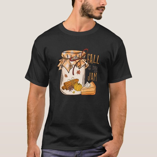 Camiseta Caída Es Mi Atasco De Halloween Vestido De Calabaz (Anverso)