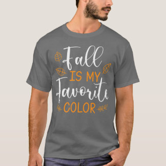Camiseta Caída es mi color favorito en la temporada de otoñ