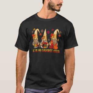 Camiseta Caída Es Mi Color Favorito Gnomes Calabazas De Oto