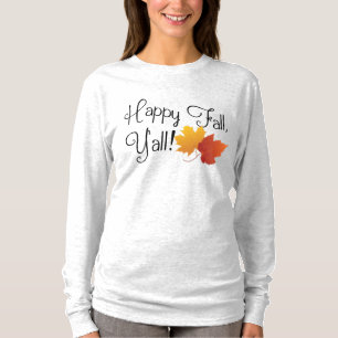 Camiseta Caída feliz usted él es cosecha de No-Halloween