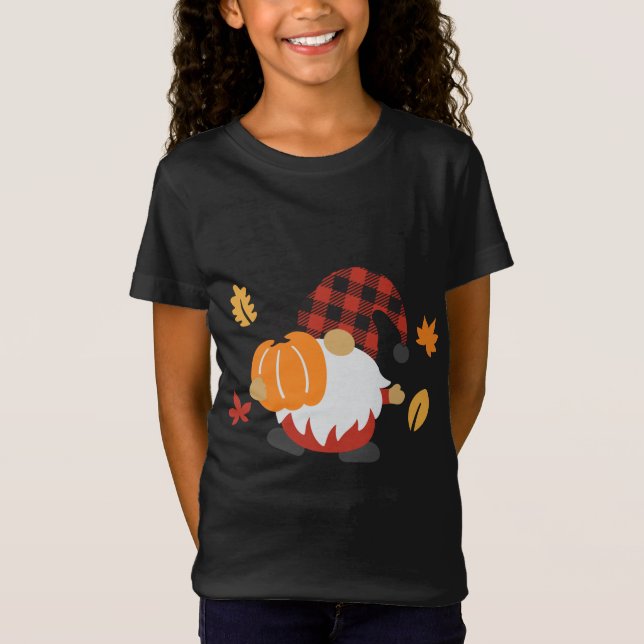 Camiseta Caída Gnomes Spice Pumpkin Otoño Sale Thanksgivi (Anverso)