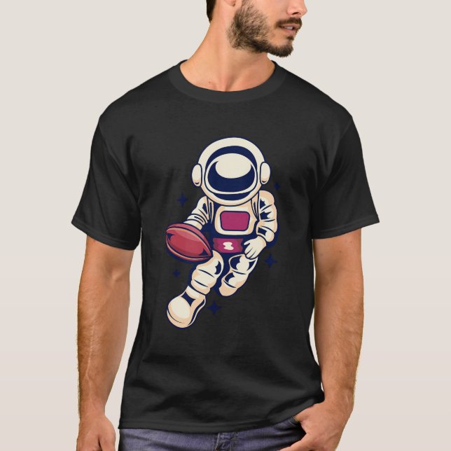 Camiseta Caída Guay del deporte deportivo astronauta en el  (Anverso)