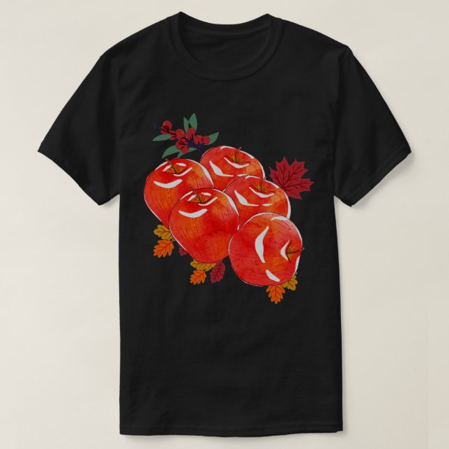 Camiseta Caída Hermosa Apple (Diseño del anverso)
