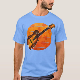 Camiseta Caída Mandolin Mandolinista otoño Acción de Gracia