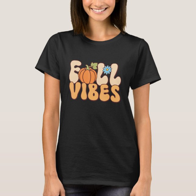Camiseta Caída Retro Con Vibes De Caída (Anverso)