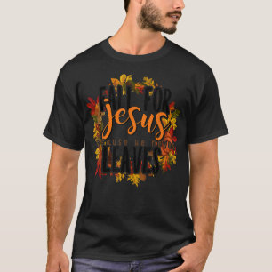 Camiseta Caída retro deja cristianos otoñales diciendo reli