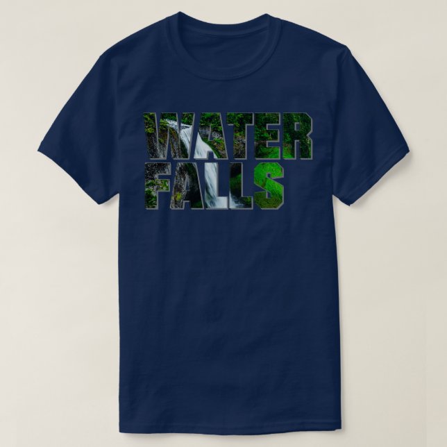 CAMISETA CAÍDAS DE AGUA (Diseño del anverso)