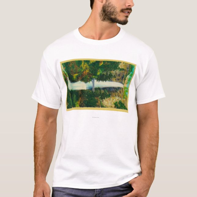Camiseta Caídas de Multnomah y puente del pie de Benson (Anverso)