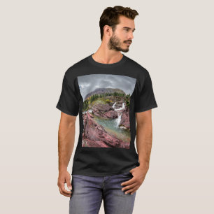 Camiseta Caídas de Redrock - Parque Nacional Glacier