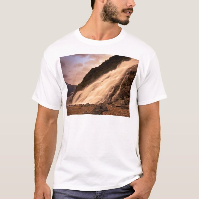 Camiseta Caídas del glaciar de Mendenhall (Anverso)
