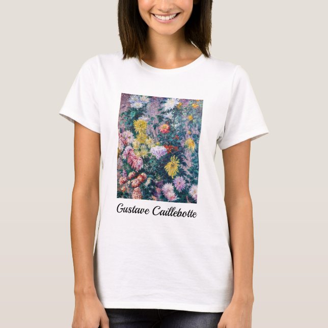 Camiseta Caillebotte - Crisantemo blanco y amarillo (Anverso)
