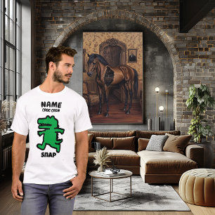 Camiseta Caimán Divertido Snap – Diseño Personalizado de la