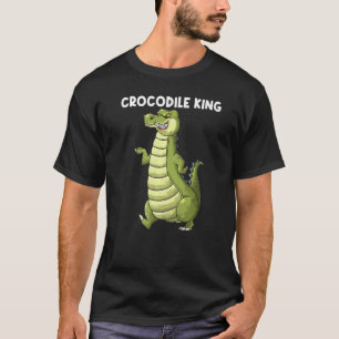 Camiseta Caimán Fresco Para Hombres Chicos Reptil Animales