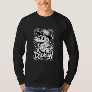 Camiseta Caimán Lindo con un Fedora Aventura Djukun