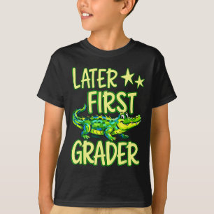 Camiseta Caimán Más Tarde Ft Grader Último Día de Escuela F
