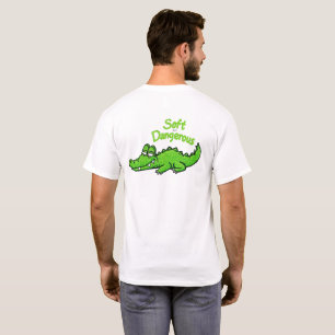 Camiseta Caimán Sonriente Divertido y Alegre - Suave pero P
