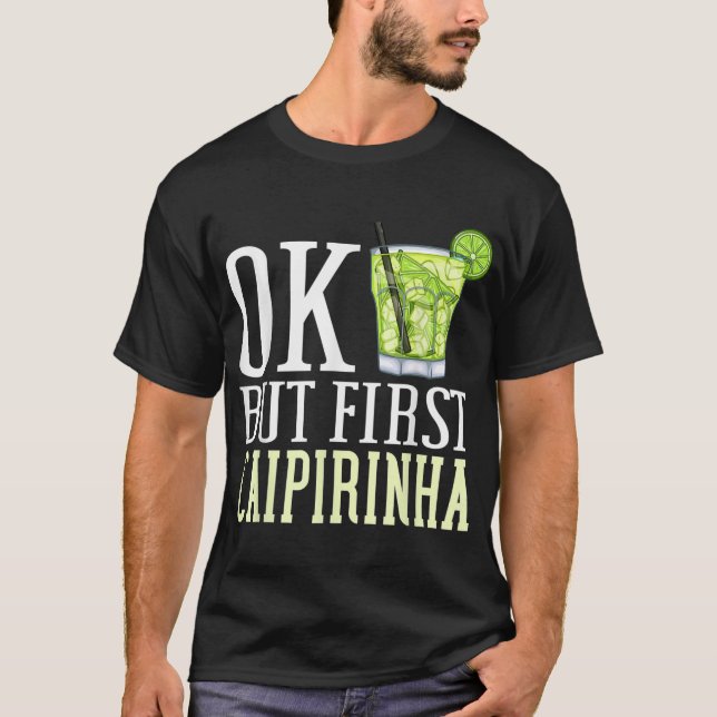 Camiseta Caipirinha Bebe Cóctel Brasil (Anverso)