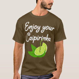 Camiseta Caipirinha Cocktail alcohol fiesta bar barkeeper