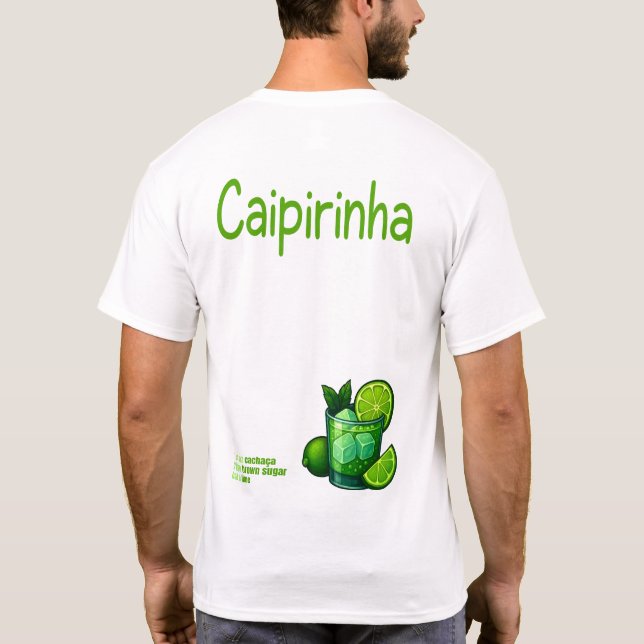 Camiseta Caipirinha T-Shirt – Classic Brazilian Cocktail (Reverso)
