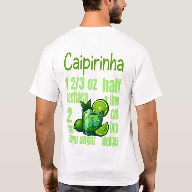 Camiseta Caipirinha T-Shirt – Classic Brazilian Cocktail (Reverso)