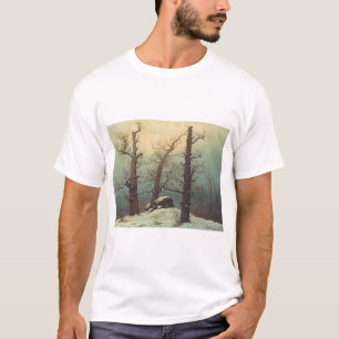 Camiseta Cairn en la nieve por Caspar David Friedrich