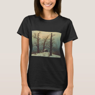Camiseta Cairn en la nieve por Caspar David Friedrich