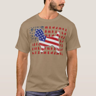 Camiseta Cairn Terrier American Flag 4th Of July Gifts For 