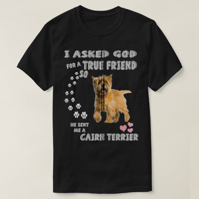Camiseta Cairn Terrier Costume, Cairn Dog Mom Dad, Cute Cai (Diseño del anverso)