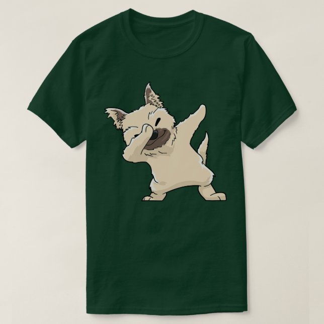 Camiseta Cairn Terrier Dabbing Kawaii (Diseño del anverso)