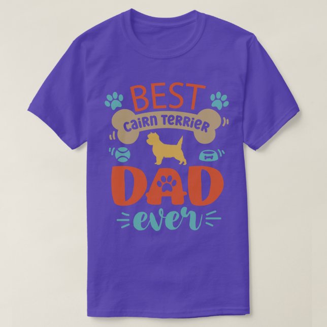 Camiseta Cairn Terrier Dad (Diseño del anverso)