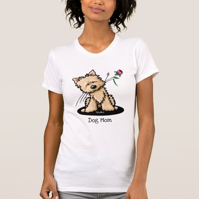 Camiseta Cairn Terrier Dog Mom (Anverso)