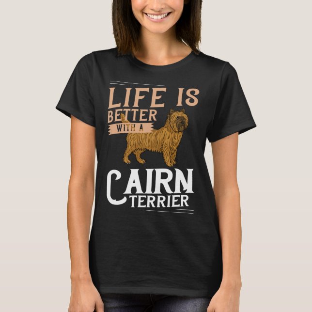 Camiseta Cairn Terrier Dog  Puppies Owner   3 (Anverso)