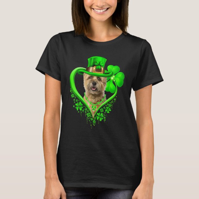 Camiseta Cairn Terrier Dog St Patricks Day Lover Irish Sham (Anverso)