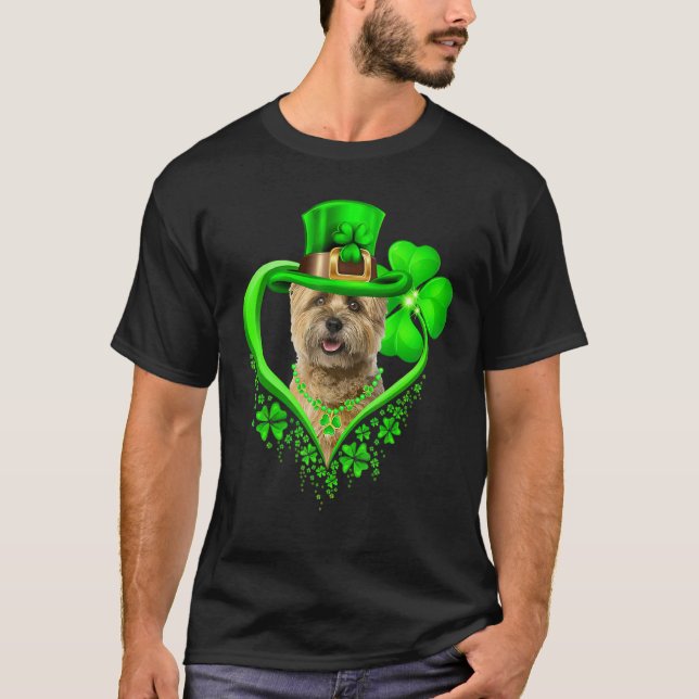 Camiseta Cairn Terrier Dog St Patricks Day Lover Irish Sham (Anverso)