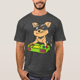 Camiseta Cairn Terrier Gamepad Kawaii